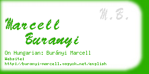 marcell buranyi business card